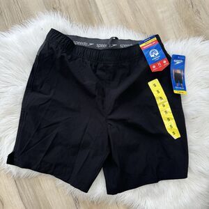 Speedo Mens Tech Volley Shorts New Small lined UPF 50